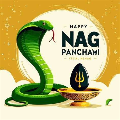 Premium Vector Happy Nag Panchami Celebration Background Illustration