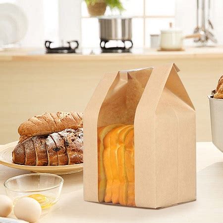 Food Safe Self Adhesive Home Compostable Cellophane Baking Bread Loaf