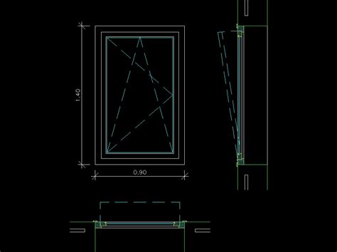 Fenêtre dans AutoCAD Téléchargement CAD 10 9 KB Bibliocad