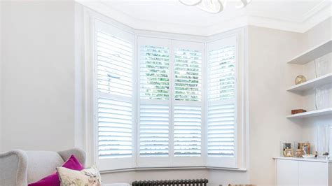 Bay Window Elegance Shutters Blinds Or Curtains