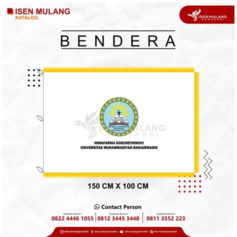 cetak bendera satuan custom desain pt mahakarya
