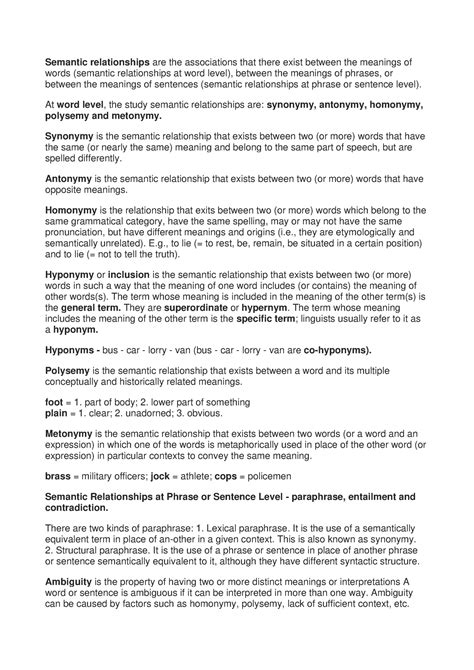 Semantic Relationships Test Items 4