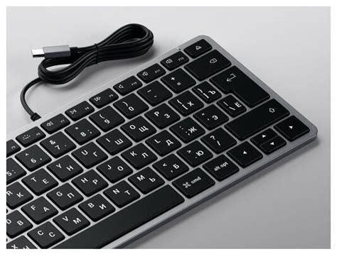 Купить Клавиатура проводная Satechi Slim W1 Usb C Wired Keyboard Ru