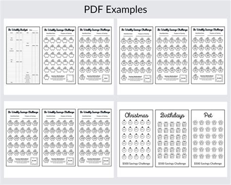 A Mini Savings Challenge Trackers Ultimate Savings Challenge Bundle