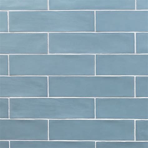 Bayou Sky Blue 3x12 Matte Ceramic Subway Tile Interiores