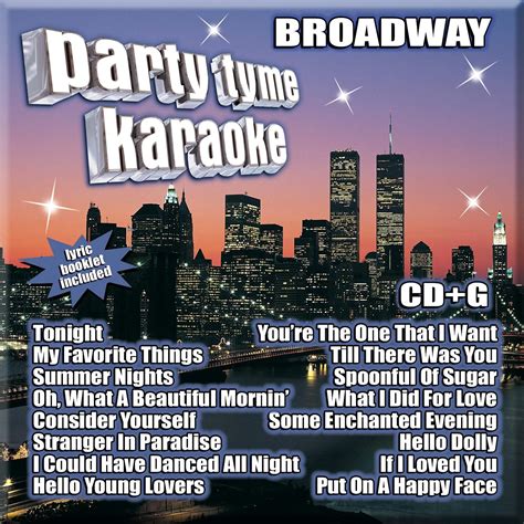 Party Tyme Karaoke Broadway Various Artists Party Tyme Karaoke