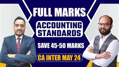 Full Marks In Accounting Standards Ca Inter Jan May Save