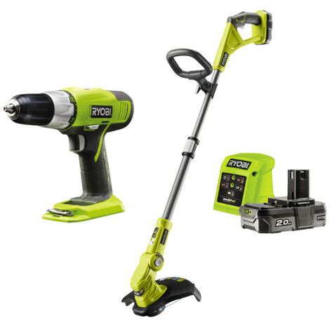 RYOBI Pack 18V One Perceuse Visseuse Coupe Bordures Dresse