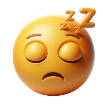 Sleepy Face Emoji Realistic, Sleepy Face Emoji, Realistic, Emoji PNG Transparent Image and ...