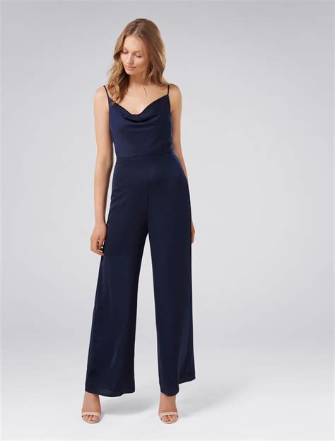 Lyla Cowl Neck Jumpsuit Womens Fashion Forever New Bridesmaids