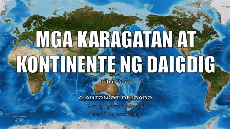 Mga Karagatan at Kontinente ng Daigdig