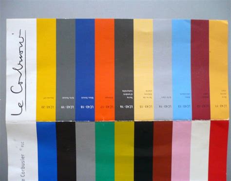 Le Corbusier Le Corbusier Color Design Inspiration Bauhaus Colors