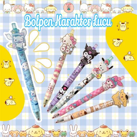 Jual Pulpen Sanrio Gen Kuromi Melody Cinnamoroll Bolpen Mystery Box