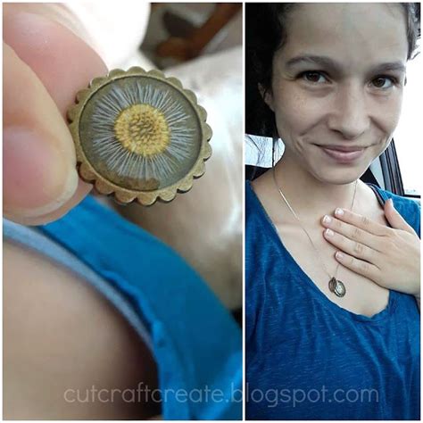 Really Easy Tutorial For How To Make Pressed Flower Necklaces Jewelry Pressed Flowers