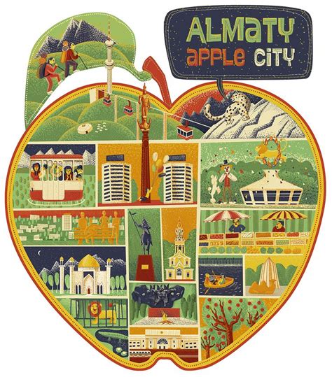 Vic Vic In Almaty Aesthetic Drawing Apple City