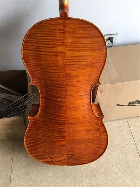 Handmade Cello Maple 4 4 3 4 Solid Wood Natural Grain Cello Stringed