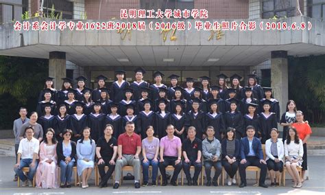 会计学专业1622班2018届（2016级）毕业生照片合影 昆明理工大学城市学院