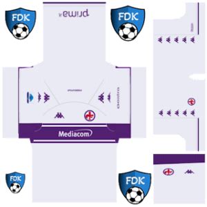 Kit Dream League Soccer 2023 Fiorentina và logo dls