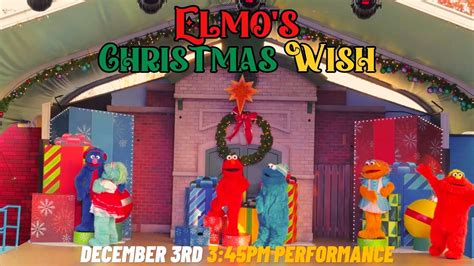 Elmos Christmas Wish December 3rd 345pm Performance Sesame Place Philadelphia Youtube