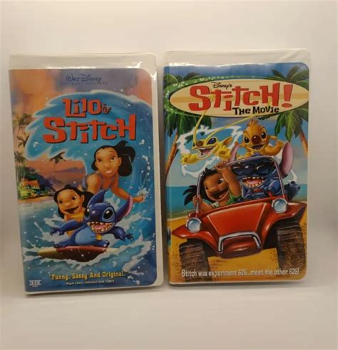 Lilo Stitch Vhs Rare Late Release Disney Tested Non Clam Shell Case