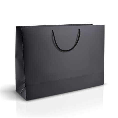 Bolsa De Papel Negro Comprar Bolsas En Colores 45 X 15 X 33 Cm