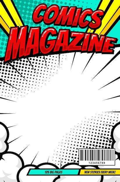 Mod Le De Magazine De Couverture De Dessin Anim Pop Art Comique