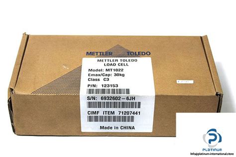 Mettler Toledo Mt Max Kg Single Point Load Cell Platinum