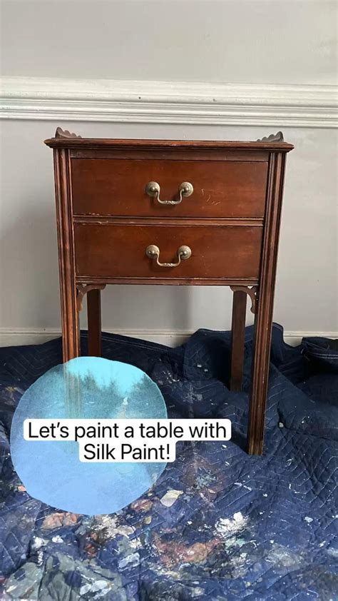 Lets Paint A Table With Silk Paint Diy Furniture Upcycled Home