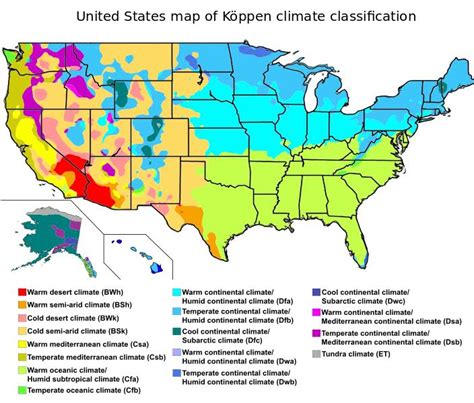 Detailed map of climate zones in the USA : r/vagabond