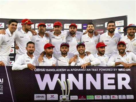 Afghanistan Vs Bangladesh Rashid Khan Stars As Afghanistan Register Historic Test Win Ban Vs