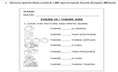 Por fiis ayúdenme Observa los siguientes dibujos y escribe IS o ARE