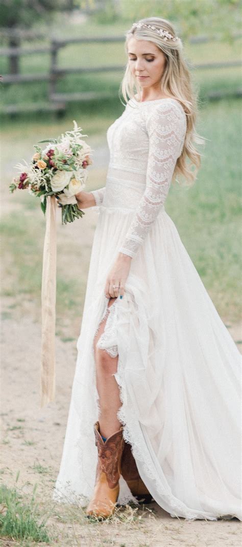 Mullet Wedding Dress Cowboy Boots Dresses Images