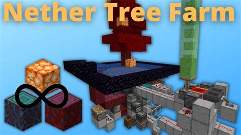 Fully Automatic Nether Tree Farm Minecraft 1 19 Youtube