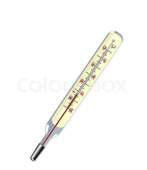 Vector Medical Thermometer On The Stock Vector Colourbox