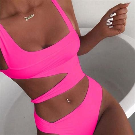 Candy Crush Asymmetrical Cut Out One Piece Swimsuit Mermaid Way