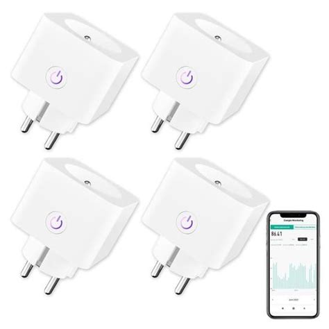 Prise Connectée Wifi Fr 16A 3680W Mesure De Consommation Électrique