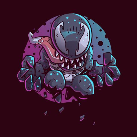 ILLUSTRATION OF VENOM SUITABLE FOR STICKER, ICON, T SHIRT AND RELATED ...