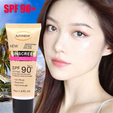 SPF90 PA Waterproof Sunscreen Sunscreen For Face Body Sunscreen