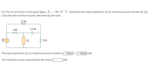 Solved For The Circuit Shown In The Given Figure Chegg