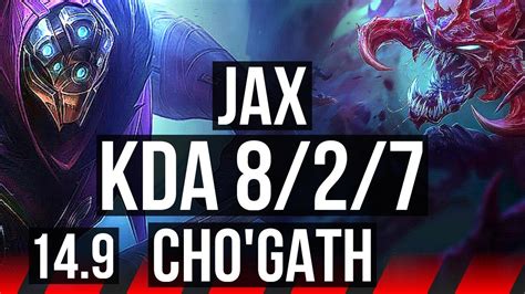 Jax Vs Chogath Top 8 2 7 800 Games Na Diamond 14 9 Youtube