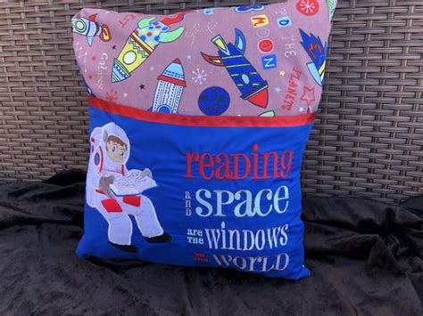 Reading Pillow Space Cushion Astronaut Cushion Space Pillow Space