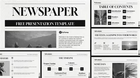 Free Newspaper Powerpoint Template Eatemp