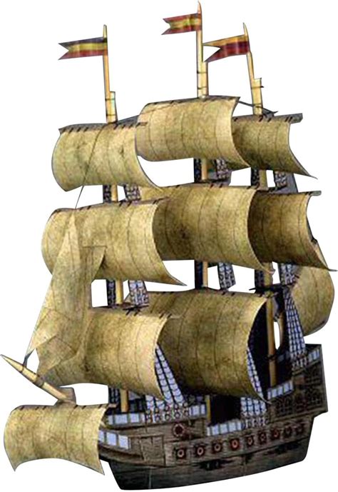 Esquirla Kits De Barco A Vela Pirata Artesanato Papercraft DIY Montar