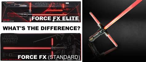 Hasbro Force FX Elite Lightsaber vs Force FX (Standard) Comparison: What's The Difference ...