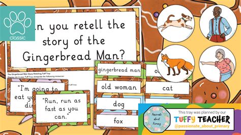 Teacher S Pet Gingerbread Man Story Retelling Tuff Tray