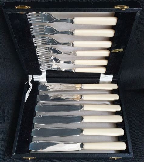 Harrison Fisher Co Fish Cutlery 12 Edwardian Catawiki