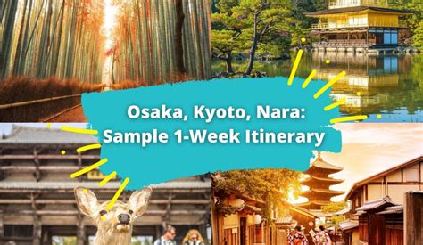 Osaka Kyoto Nara Sample 1 Week Itinerary KKday Blog