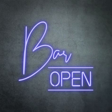 Open Bar Sign - Love Neon