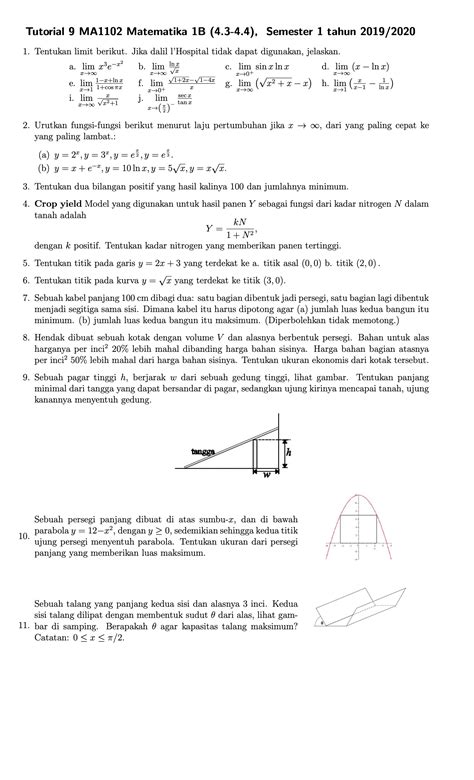 Matematika 1B Tutorial 09 MES Consulting