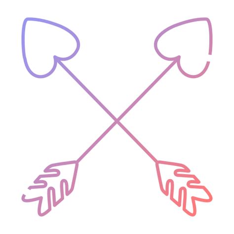 Cupid Arrow Generic Gradient Outline Icon